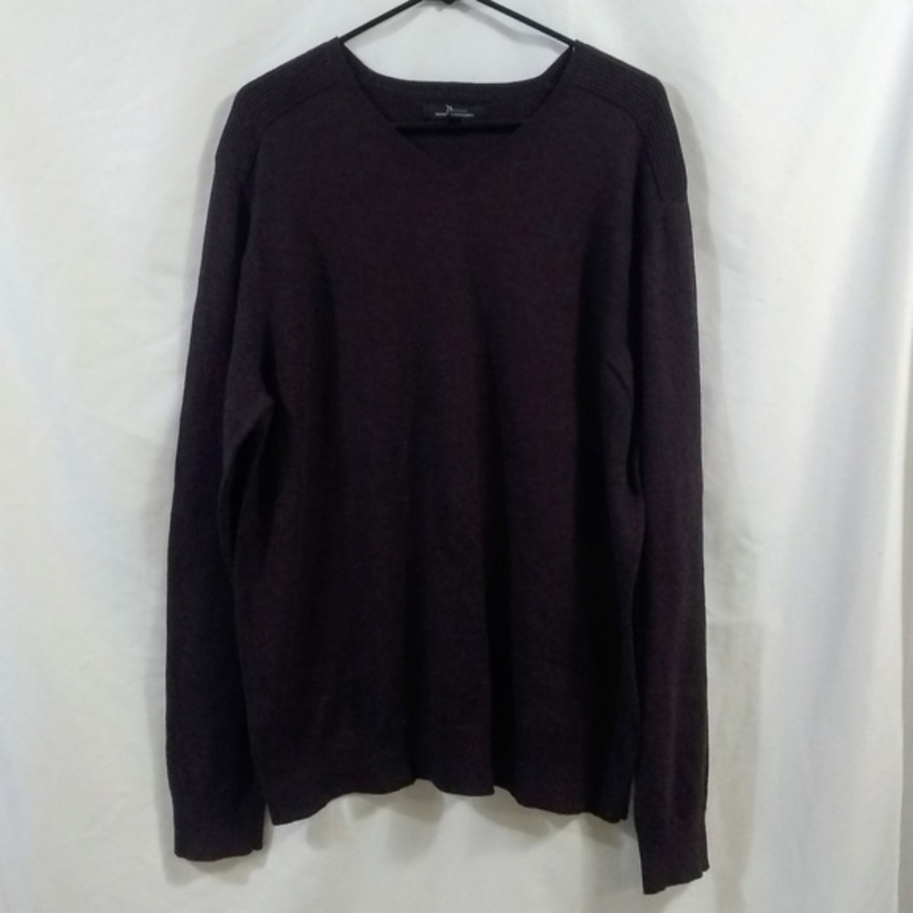 Marc Anthony Slim Fit V-Neck Sweater Wine XXL EUC